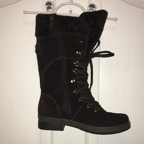 🥾 Brown Lace Up Boots WB16 - Picture 2 of 4